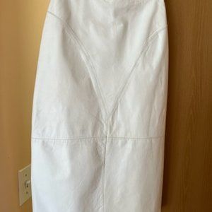 ADLER LEATHER DESIGN white Skirt womens 10